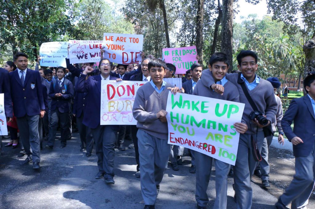 Protest against Climate Change At The Doon School